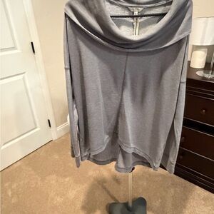 Lucky Brand Gray Cowl Neck Sweater